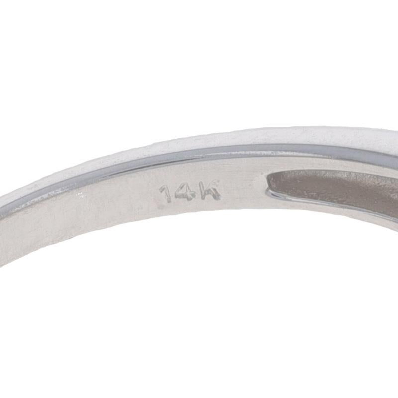 Anello a grappolo in oro bianco con zircone, crisoberillo e zaffiro - 14k Taglio rotondo in vendita 3