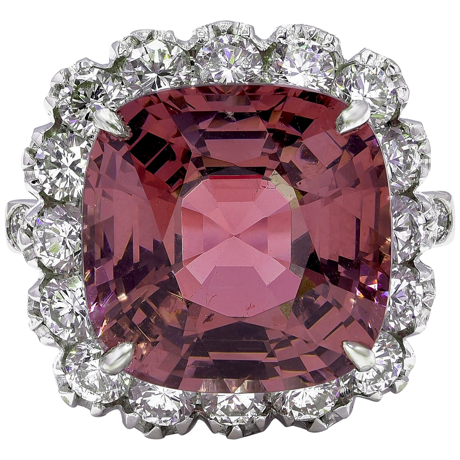 Theo Fennell Pink Spinel Diamond Gold Bombe Ring For Sale at 1stDibs