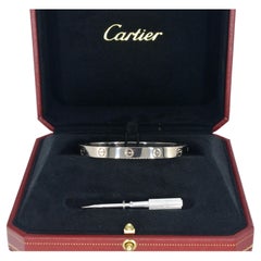Cartier LOVE bracelet en or blanc