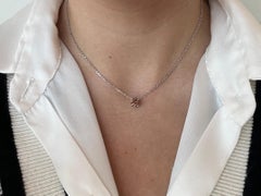 White golden necklace with a diamond of 1.10 carat from GASSAN 121