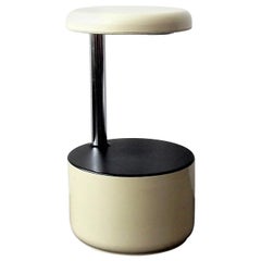 White Golf Stool by Roberto Lucci and Paolo Orlandini for Velca, Italy, 1970's