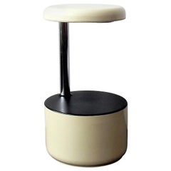 Tabouret de golf blanc de Roberto Lucci et Paolo Orlandini pour Velca:: Italie:: années 1970