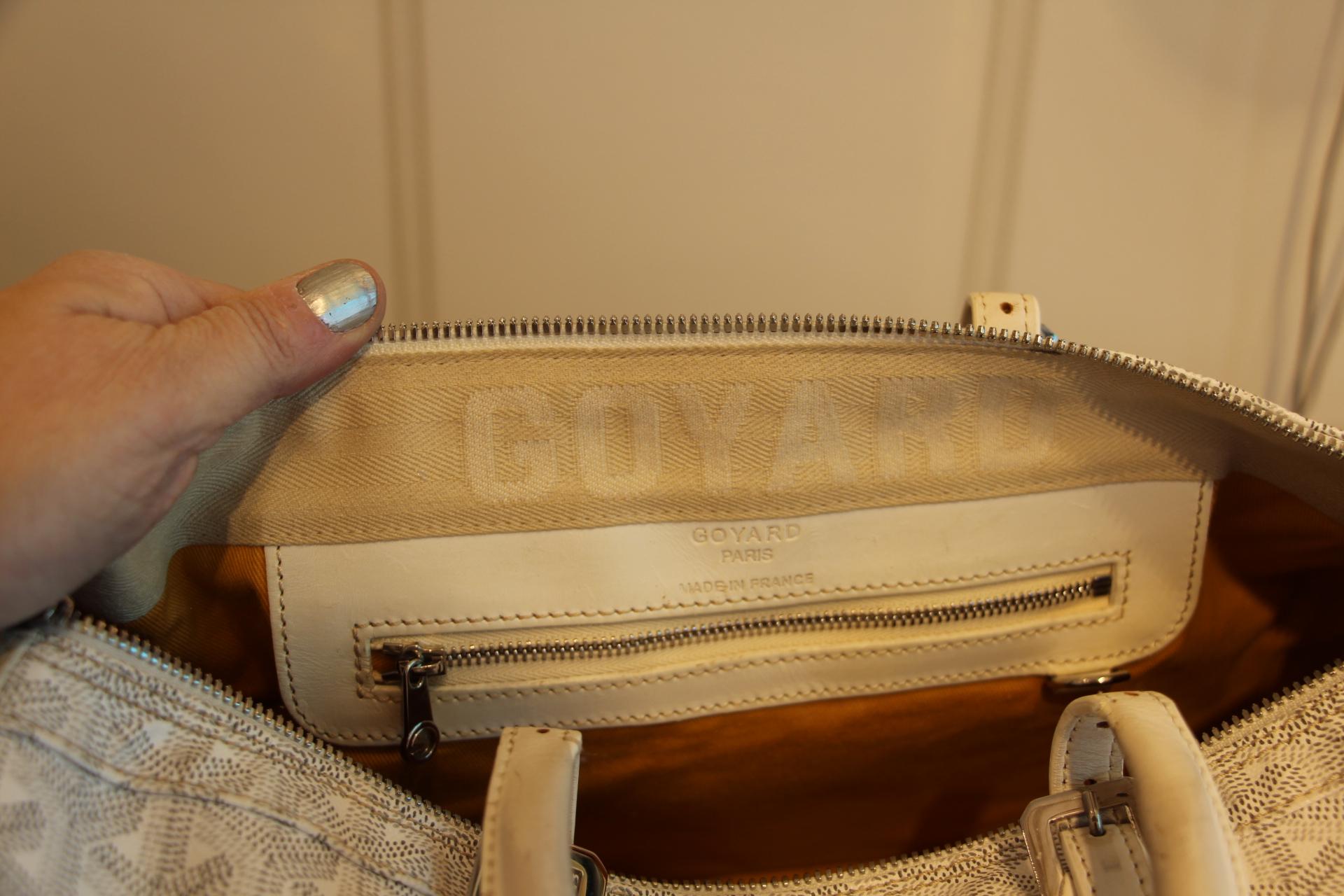 White Goyard Bag 5