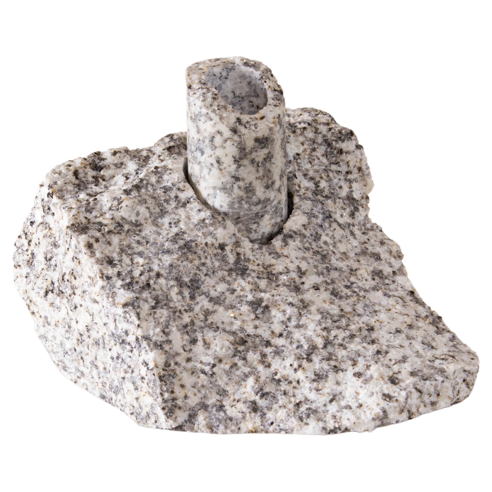 White Granite Abra Candelabra II by Studio DO