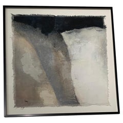 White, Grey, Black Painting by Artist Diane Petry, Contemporary, Belgium