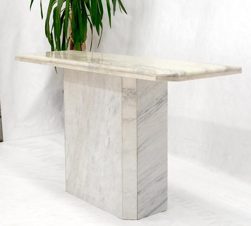 single pedestal console table