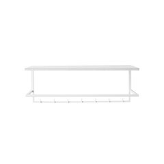 White Grid Coat Hanger by Kristina Dam Studio