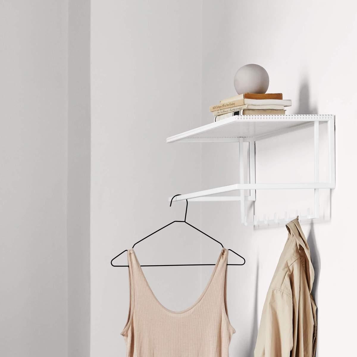 Danish White Grid Coat Hanger by Kristina Dam Studio For Sale