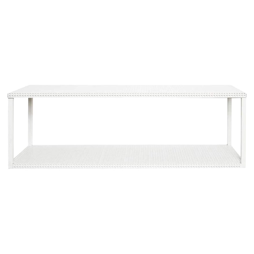 White Grid Wall Shelf by Kristina Dam Studio