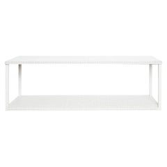White Grid Wall Shelf by Kristina Dam Studio