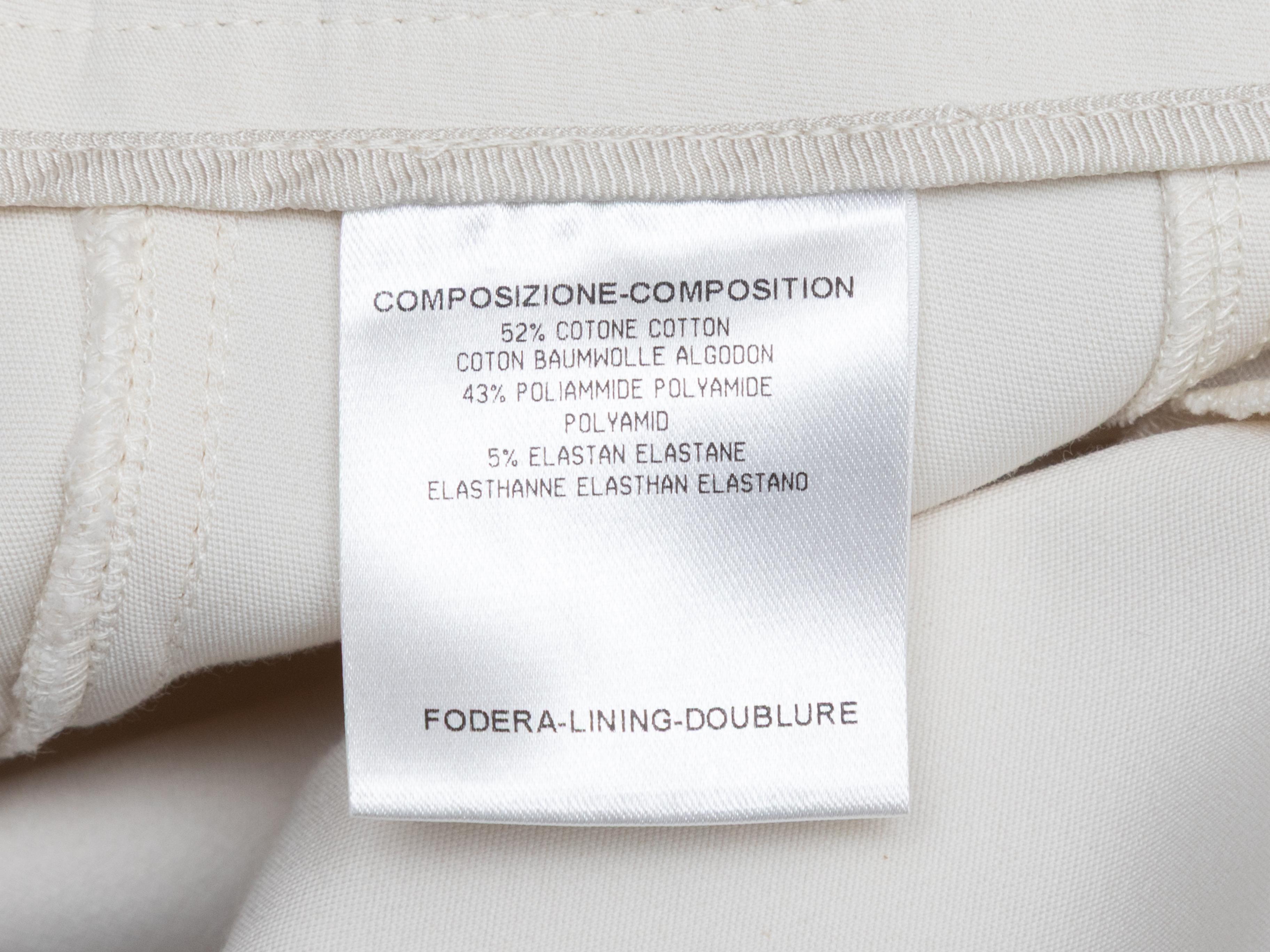 Gris Pantalon droit blanc Gucci Taille IT 40 en vente
