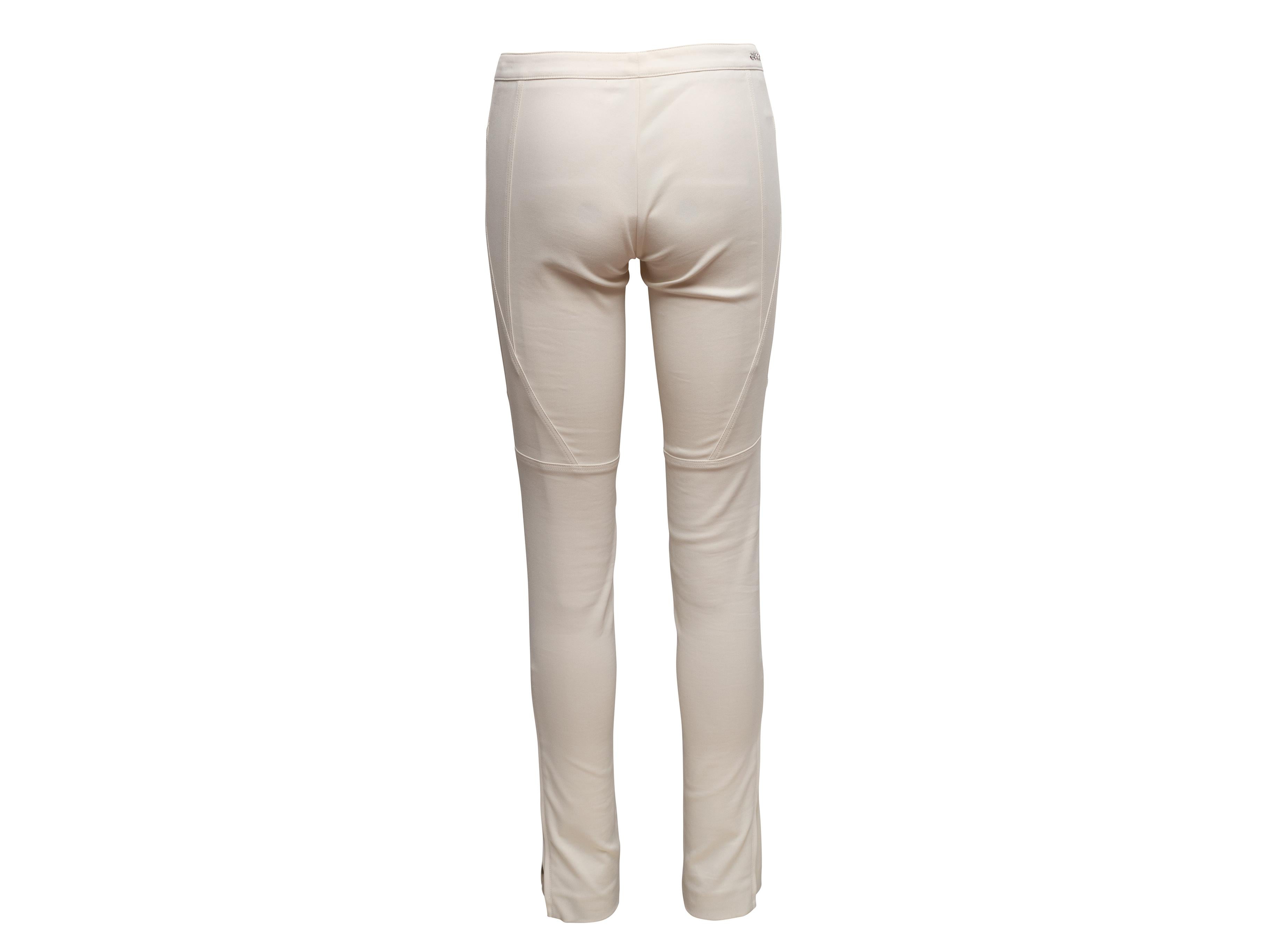 Pantalon droit blanc Gucci Taille IT 40 en vente 1