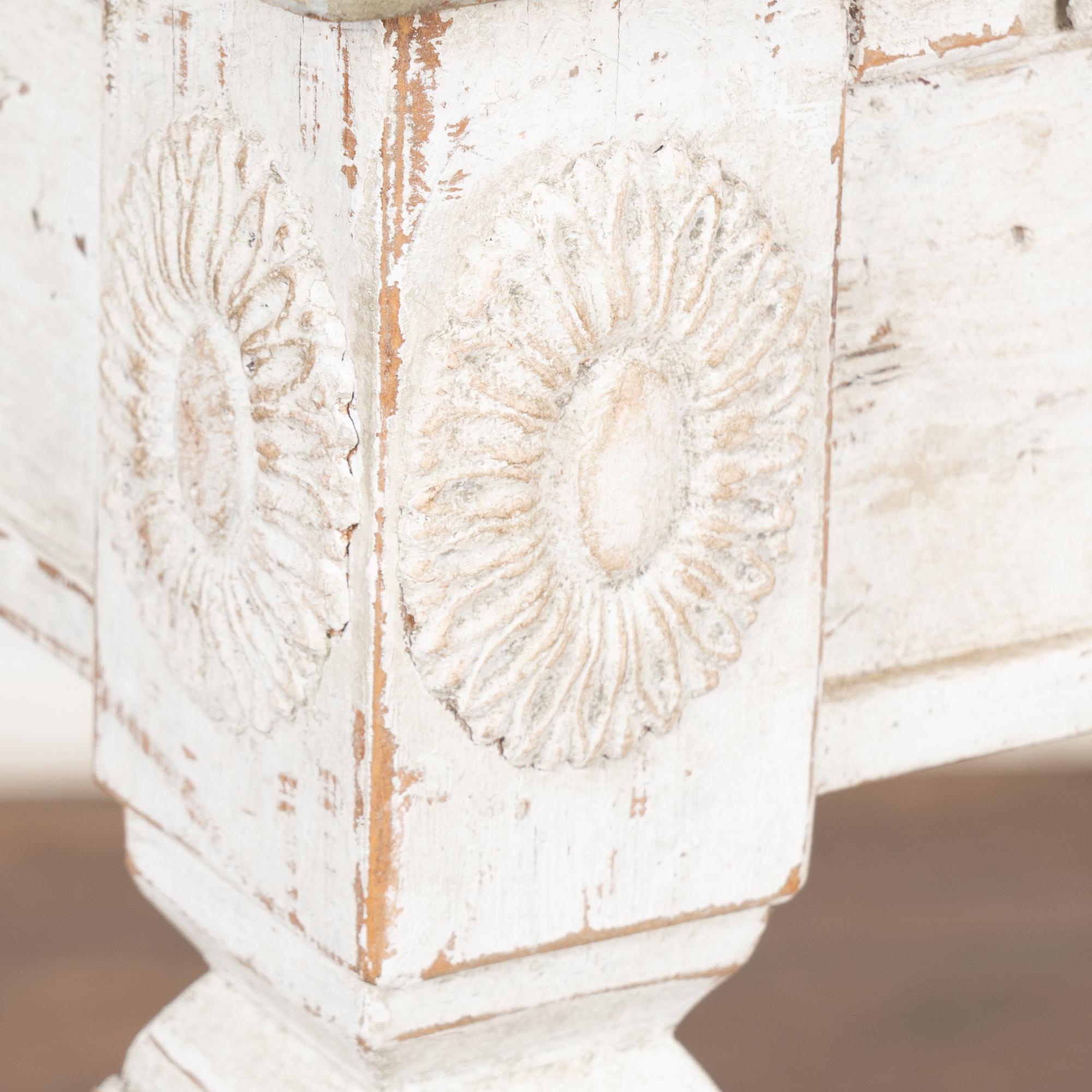 White Gustavian Console Table, Sweden circa 1860 5