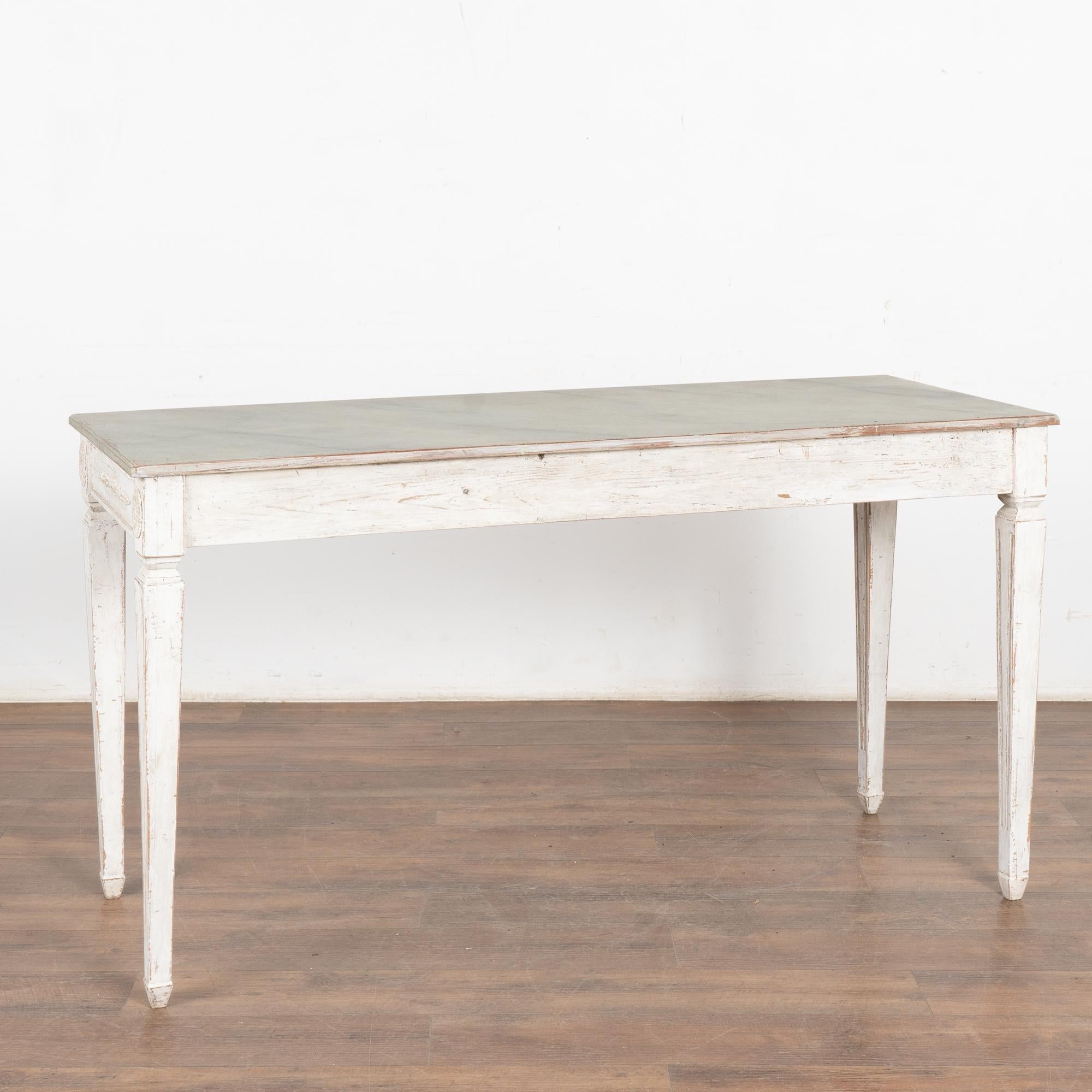 White Gustavian Console Table, Sweden circa 1860 6