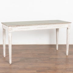 White Gustavian Console Table, Sweden circa 1860