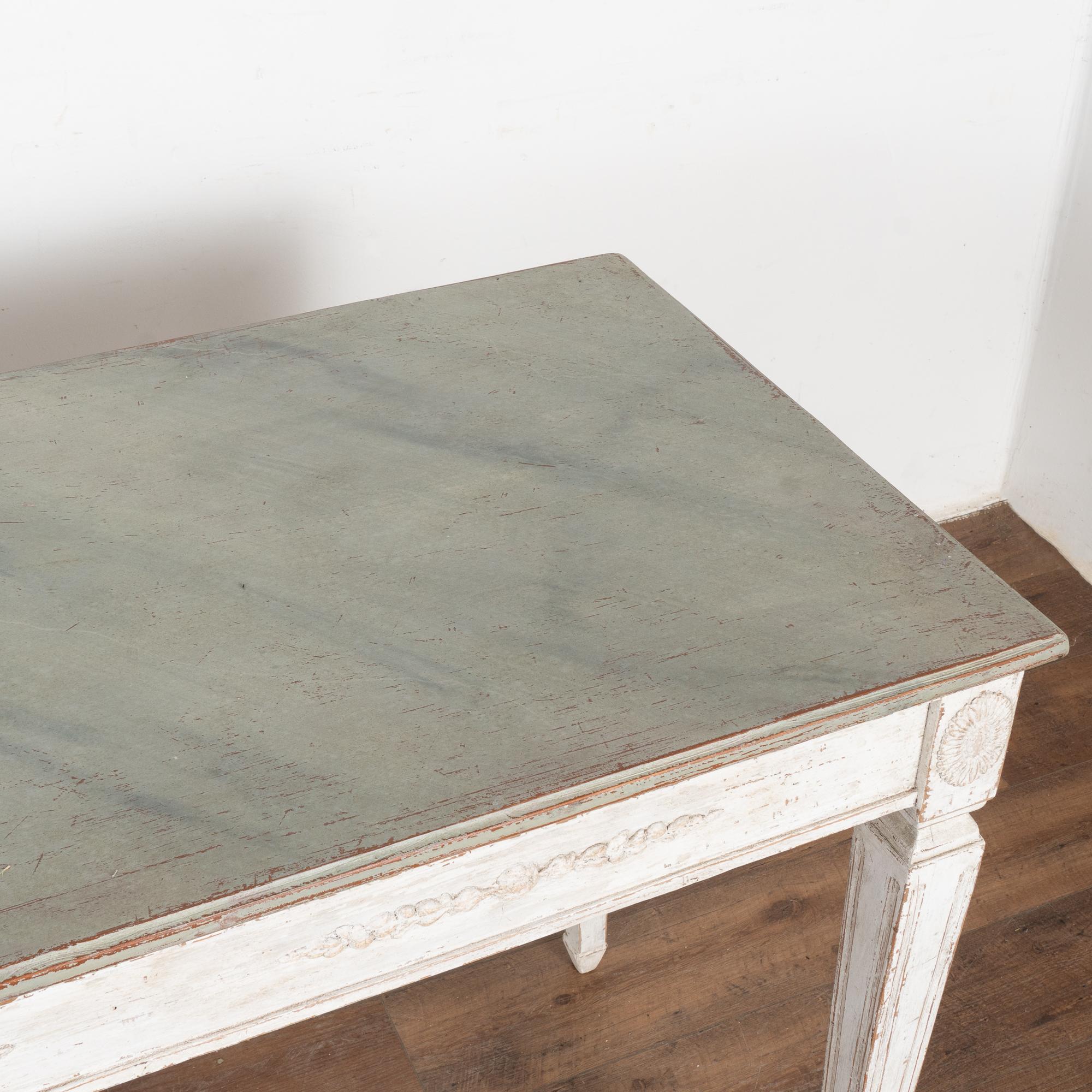 White Gustavian Console Table, Sweden circa 1860 1