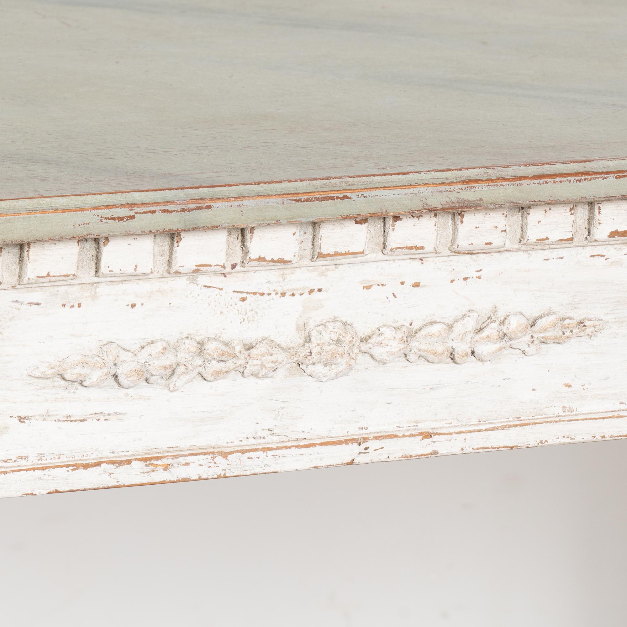 White Gustavian Console Table, Sweden circa 1860 3