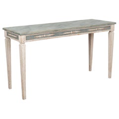 White Gustavian Console Table, Sweden circa 1890