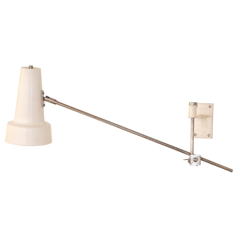White Hagoort Wall Lamp Model 55 For Sale at 1stDibs
