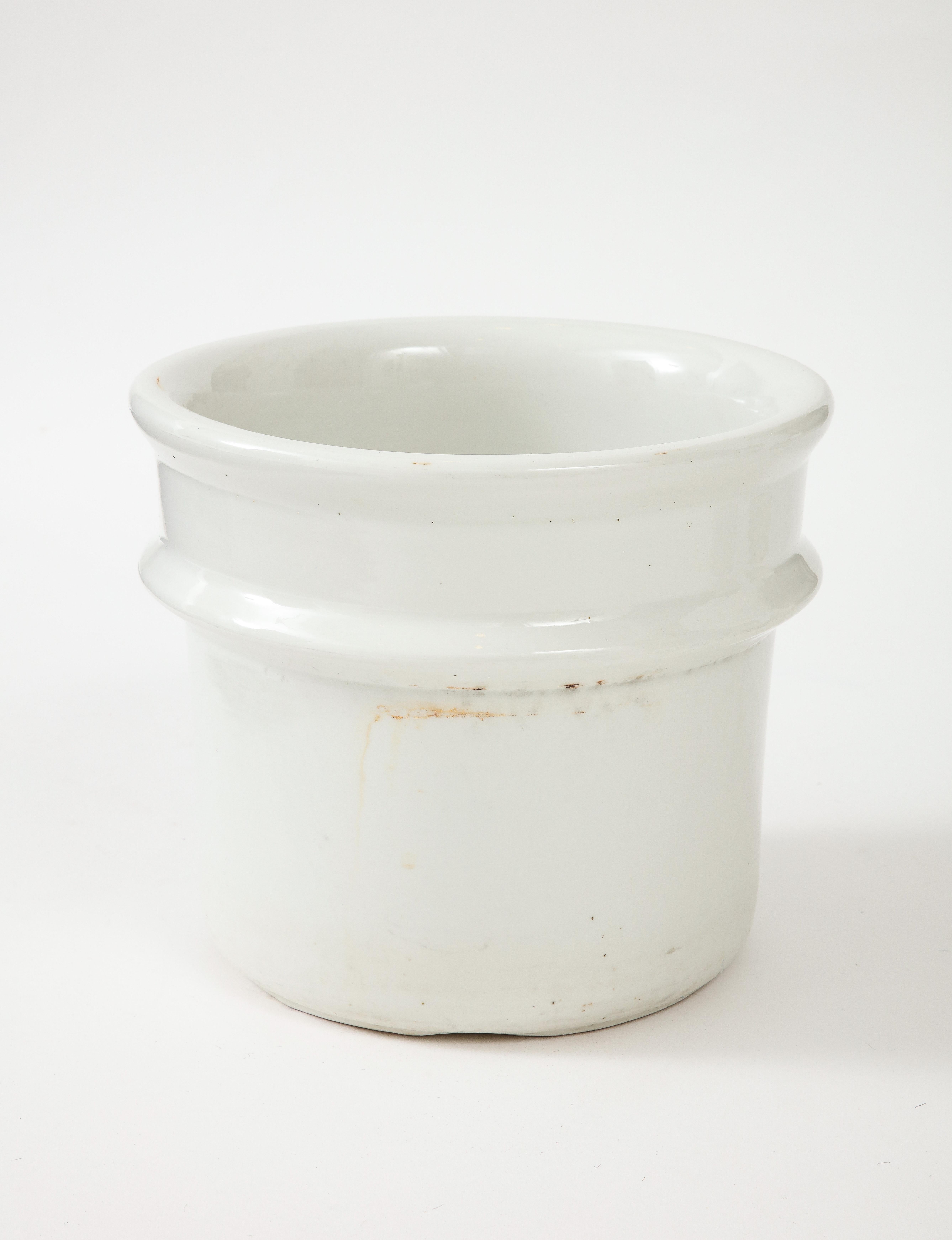 Industrial White 'Hall' Ironware Vessel
