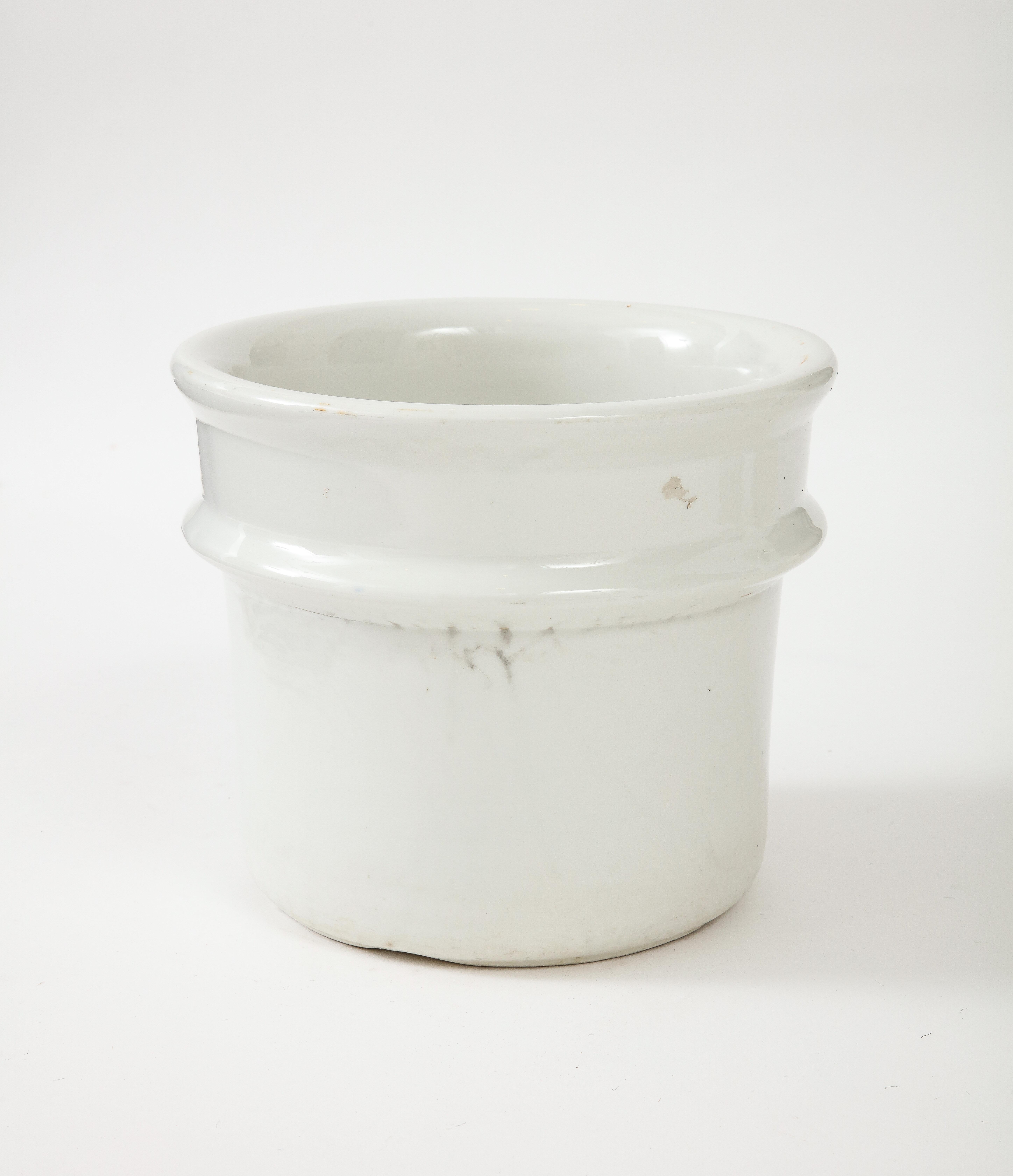 White 'Hall' Ironware Vessel In Good Condition In Brooklyn, NY