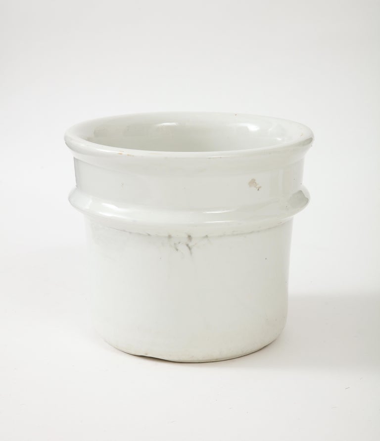 White 'Hall' Ironware Vessel In Good Condition For Sale In Brooklyn, NY