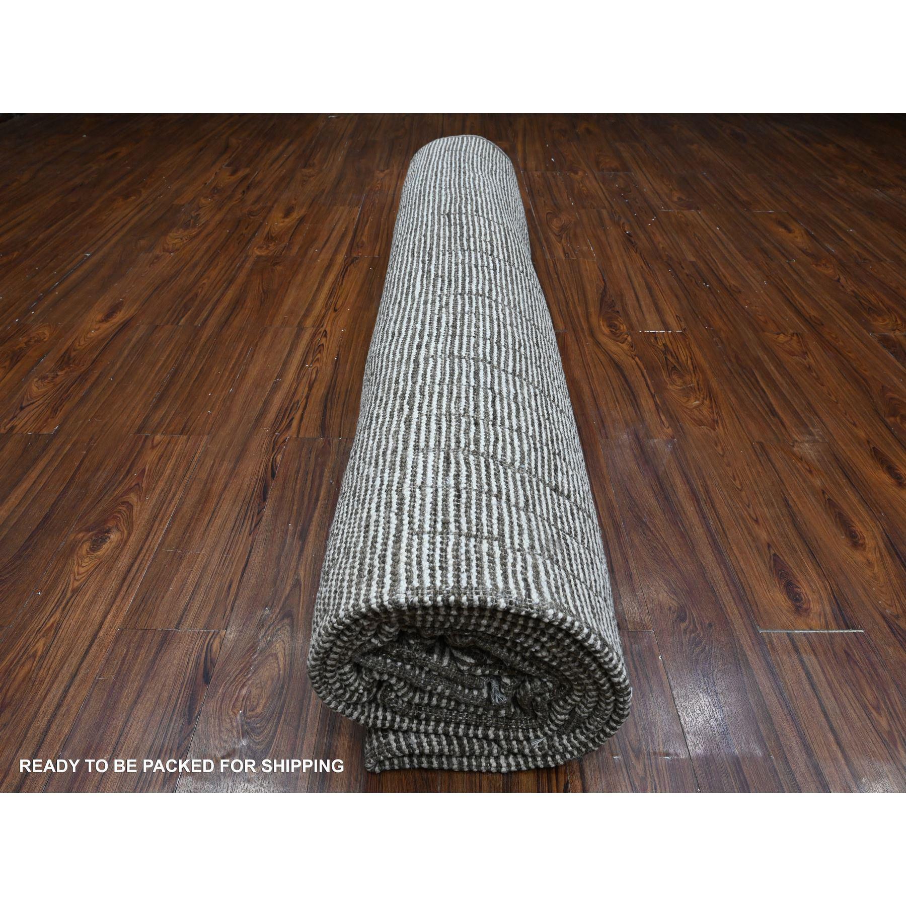 Whiting, tappeto orientale oversize in pura lana con trama marocchina annodata a mano, misura 12'2