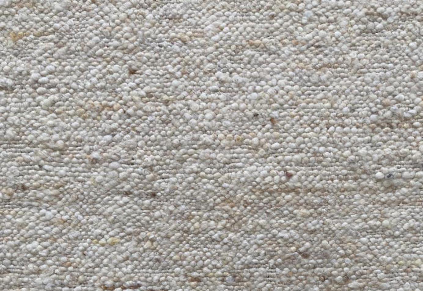 Moderno Whiting Tessuto a mano in lana grezza naturale in vendita