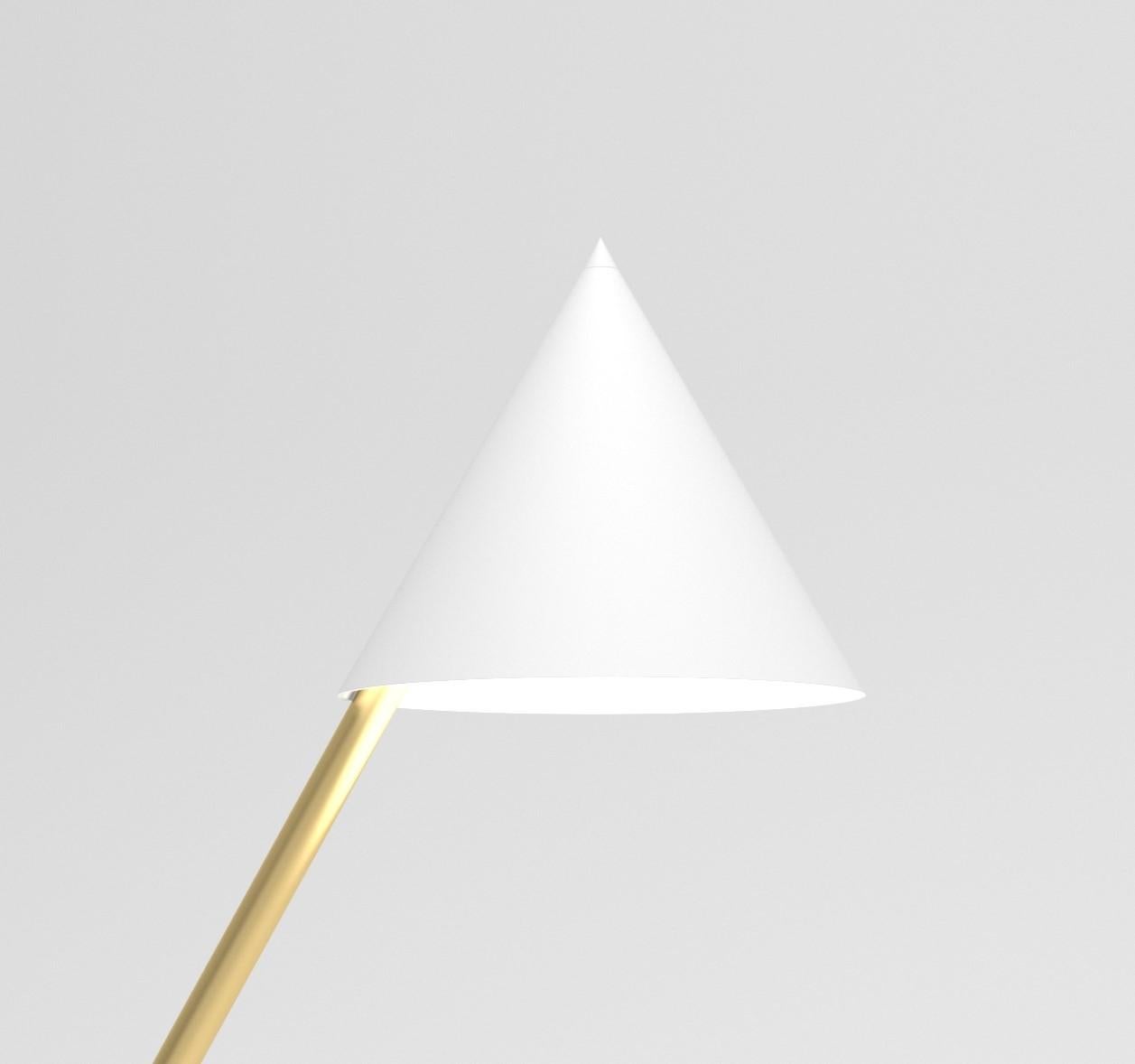 Post-Modern White Hat Desk Light by Atelier Areti For Sale