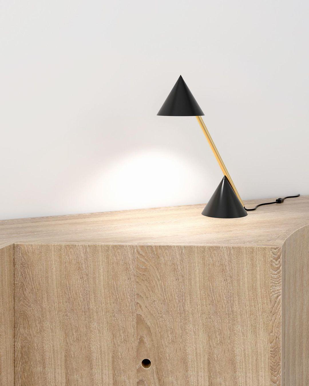 German White Hat Desk Light by Atelier Areti For Sale