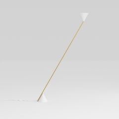White Hat Floor Light, Cone Up, by Atelier Areti