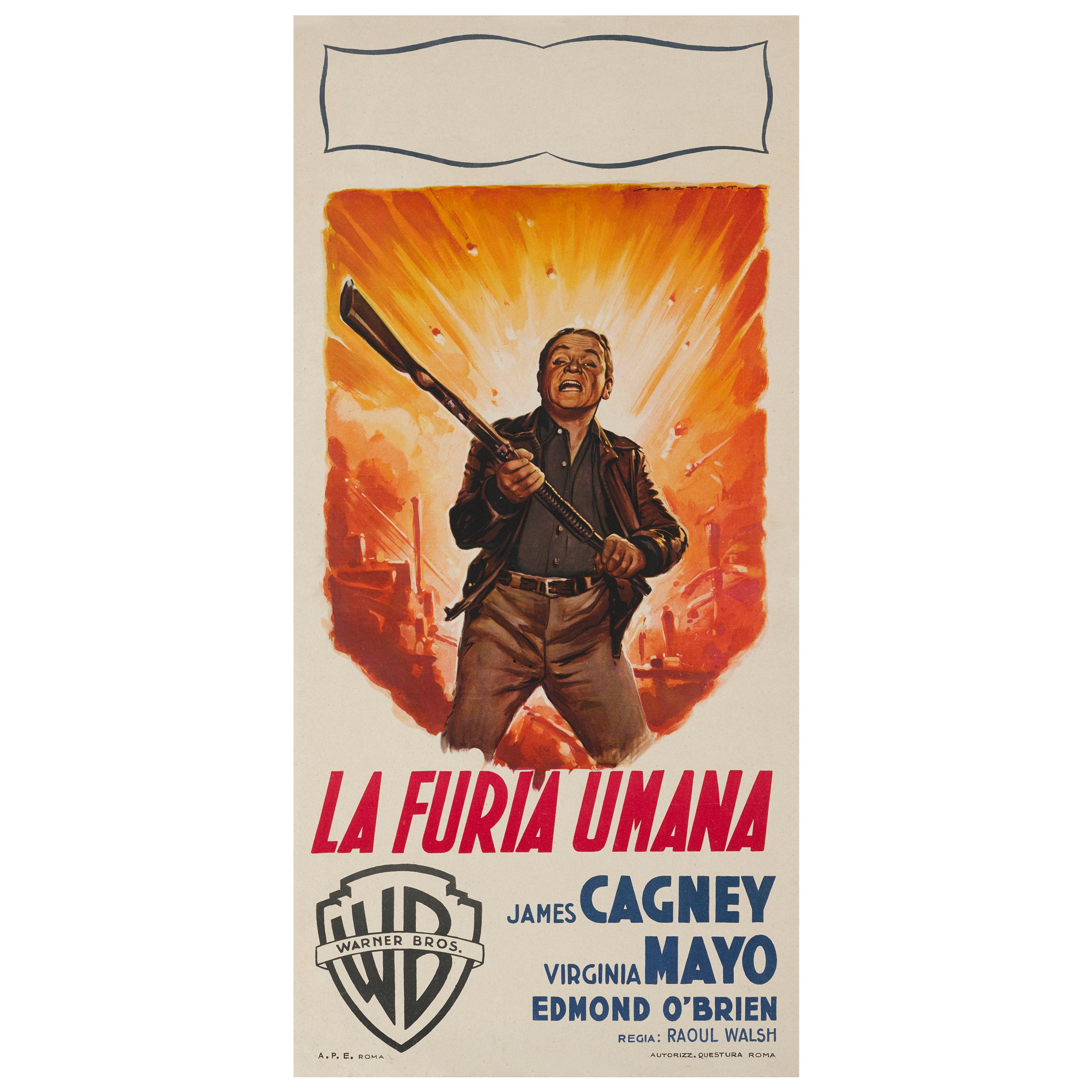"Locandina originale del film "White Heat / La Furia Umana