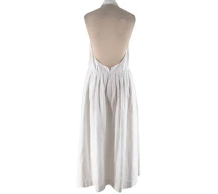 Zimmerman White Heavy Linen Shirt Dress - S For Sale at 1stDibs | heavy  linen dress, zimmerman white dress