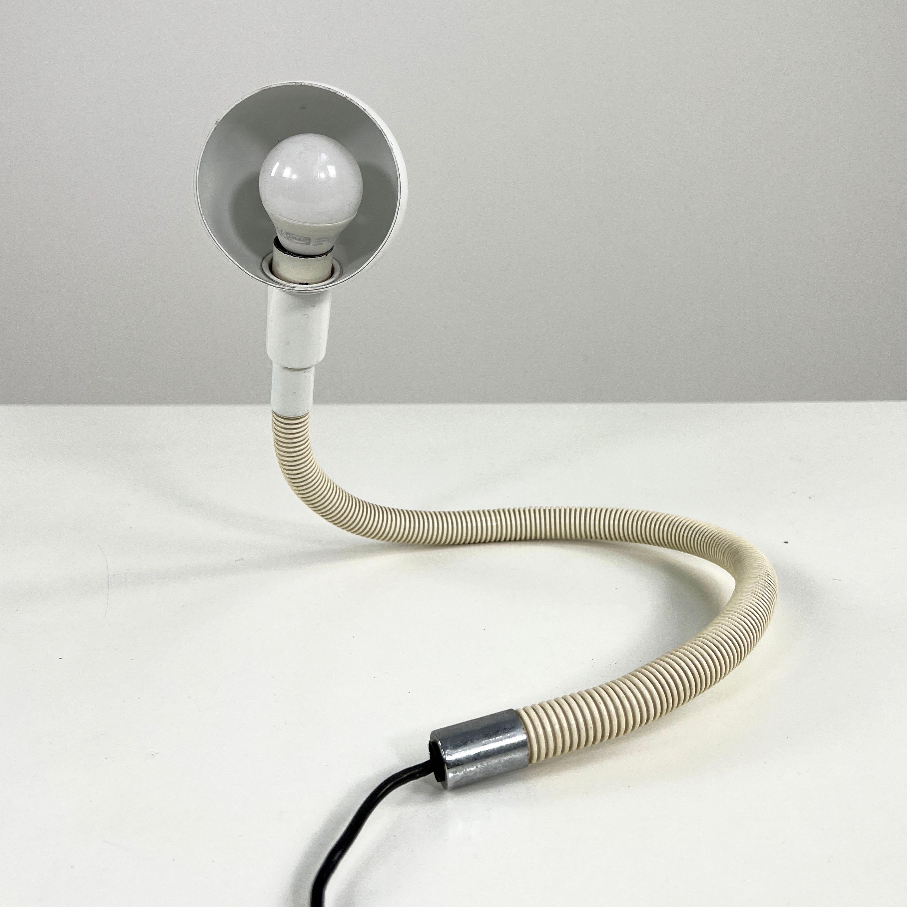 Mid-Century Modern White Hebi Table Lamp by Isao Hosoe for Valenti, 1970s