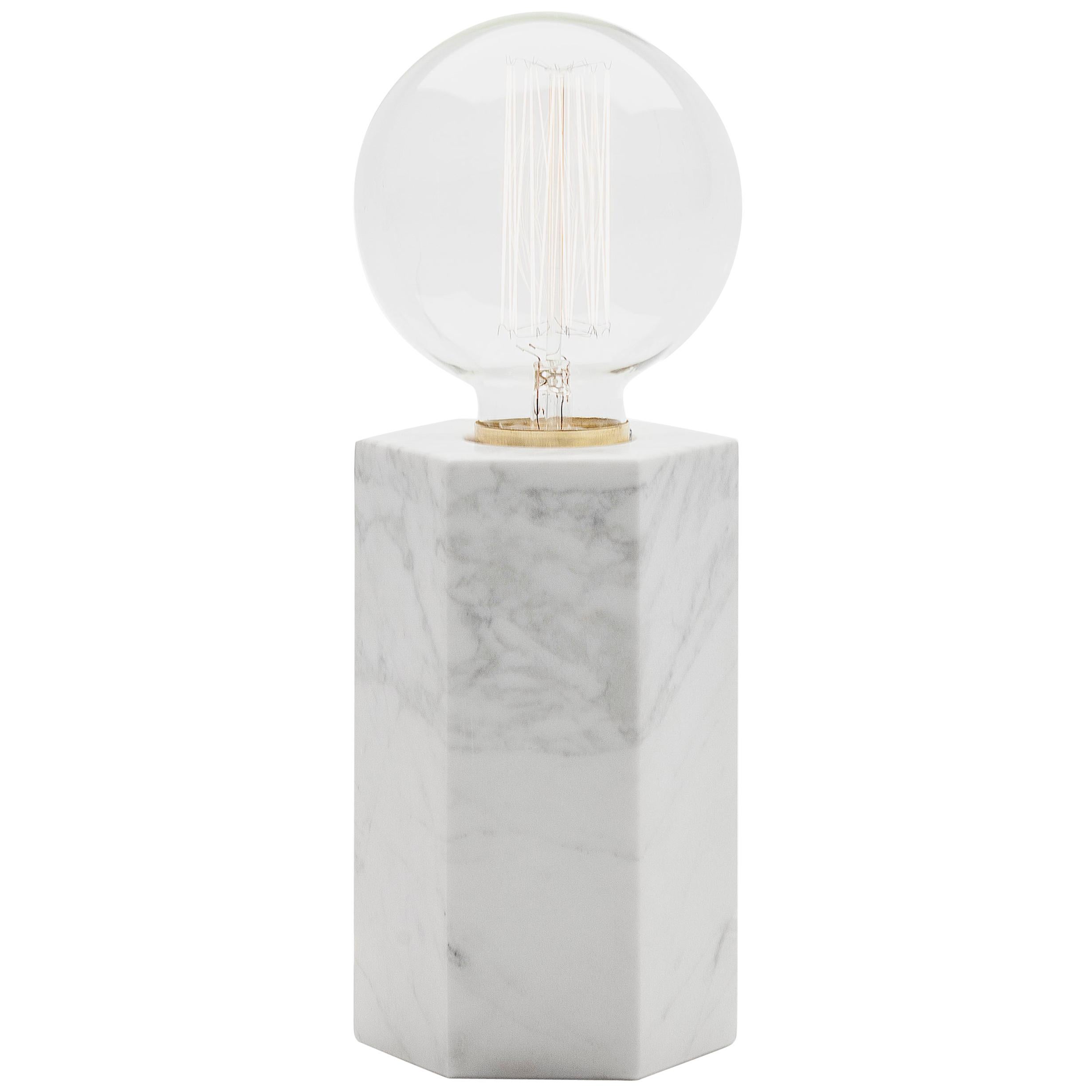 White Hex Lamp by Joseph Vila Capdevila For Sale