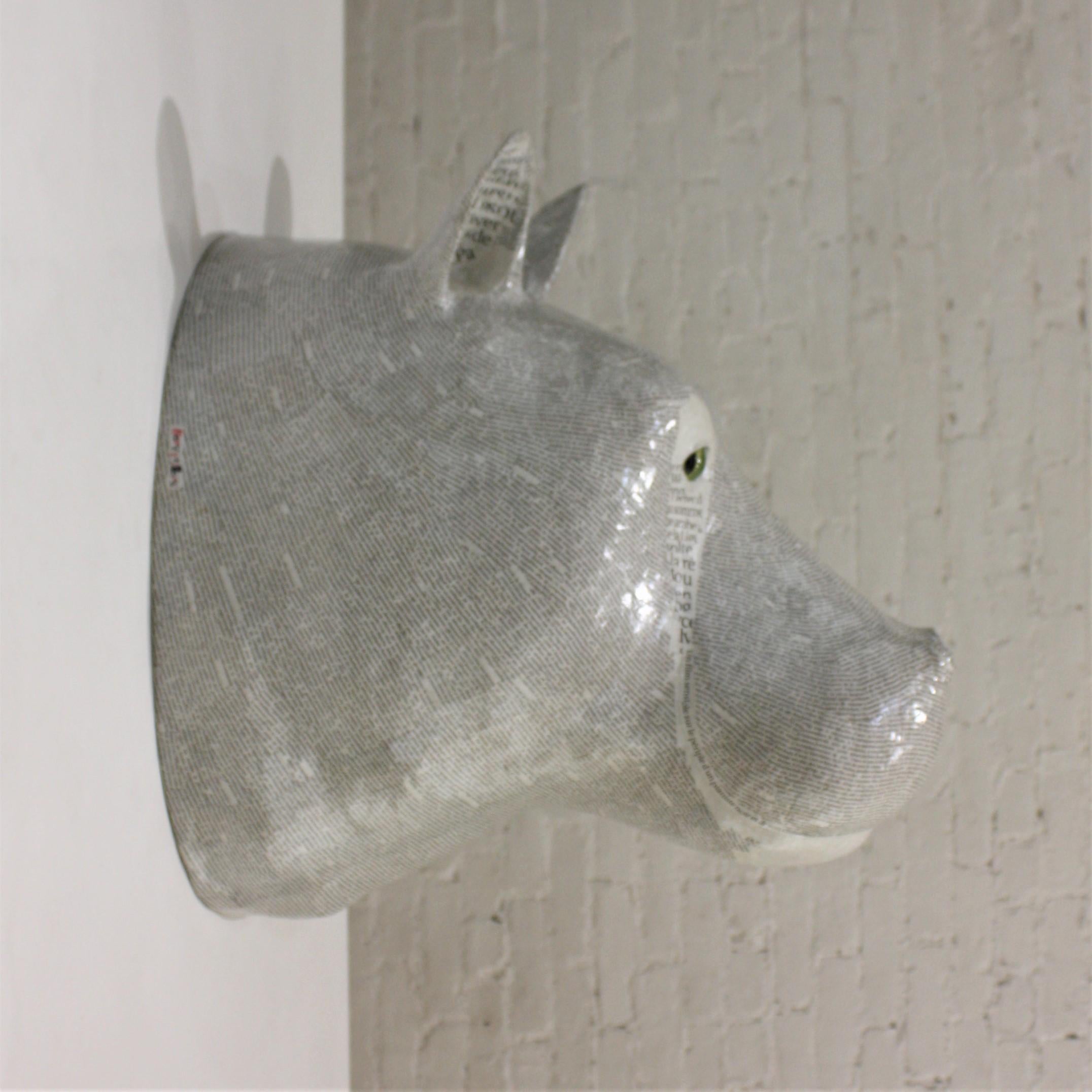 paper mache hippo