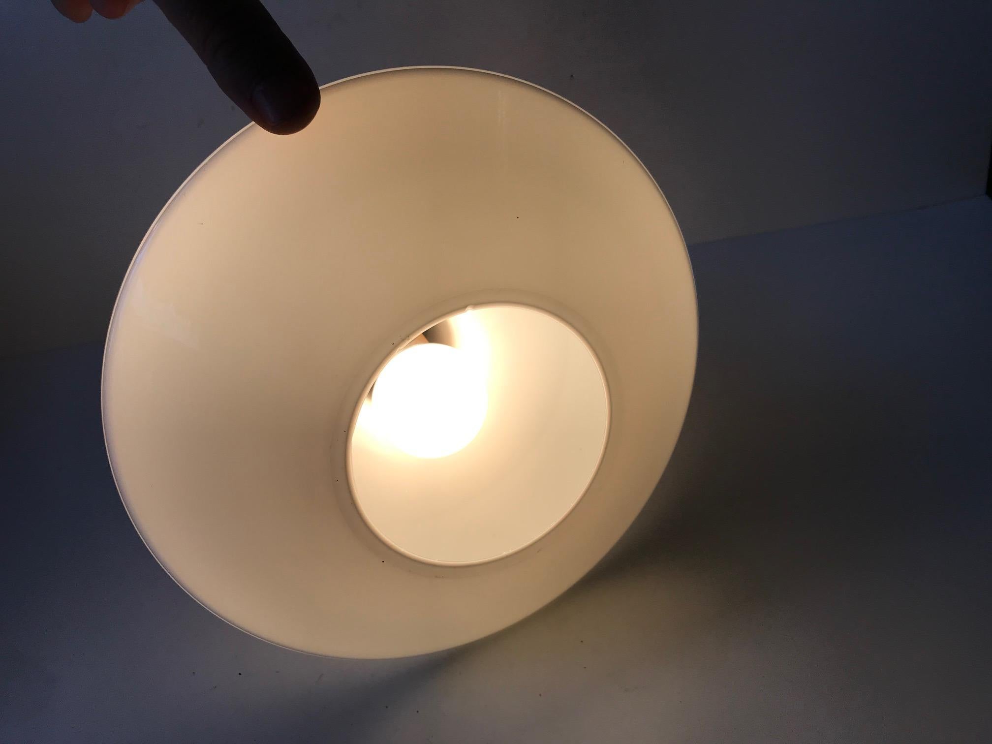 Opaline Glass White Holmegaard Opaline Pendant Lamp 'Sinus' by Sidse Werner