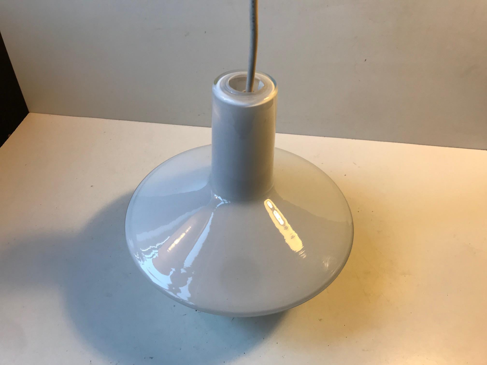 White Holmegaard Opaline Pendant Lamp 'Sinus' by Sidse Werner 1