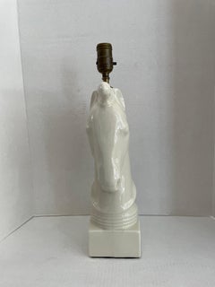 White Horsehead Table Lamp