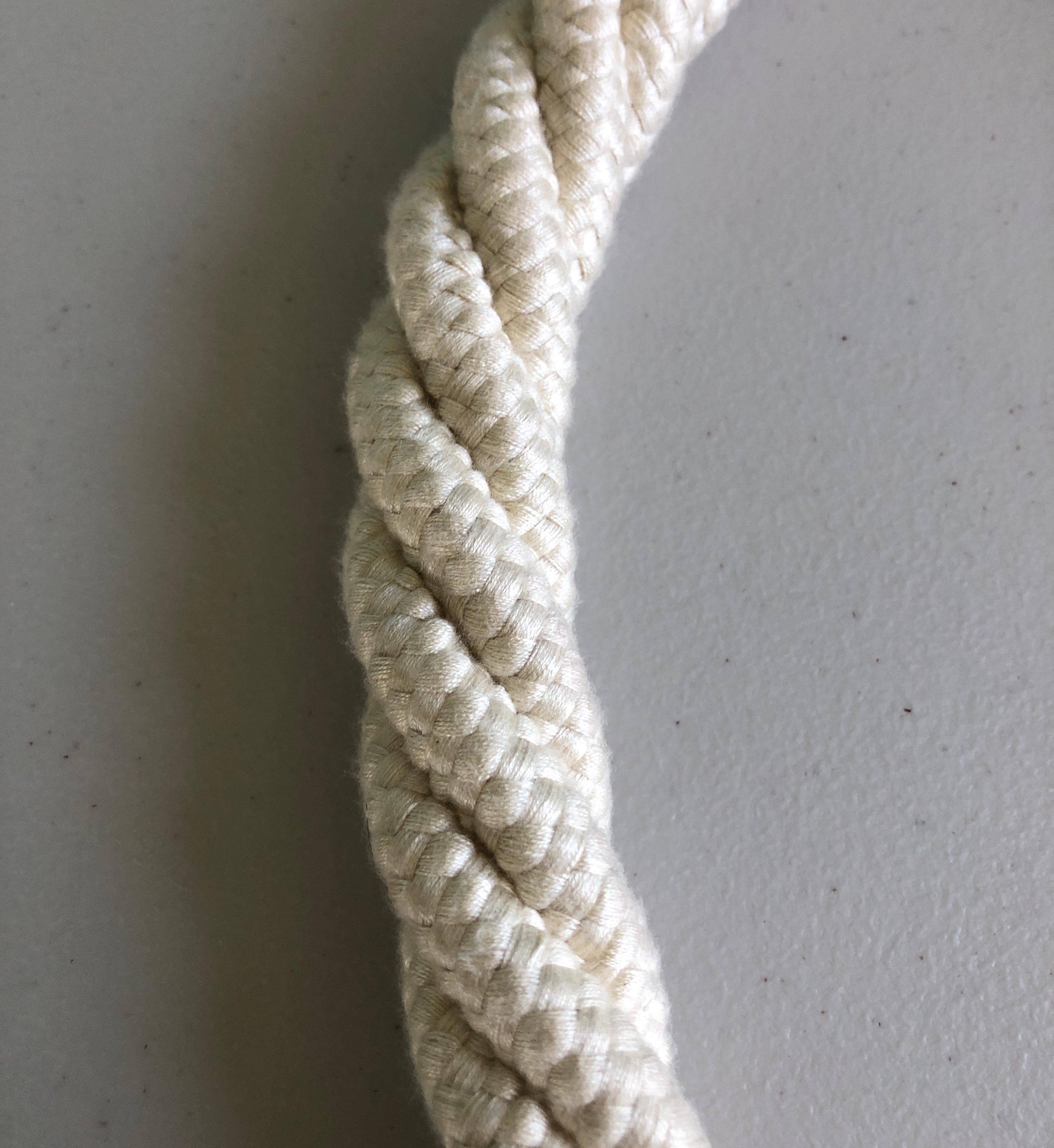 Mid-Century Modern White Houles Paris Cord Tieback