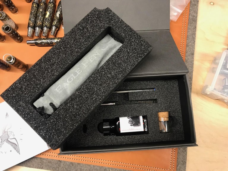 White House Fountain and Rollerball Pens, Limited Edition, with Antique Wood at 1stDibs