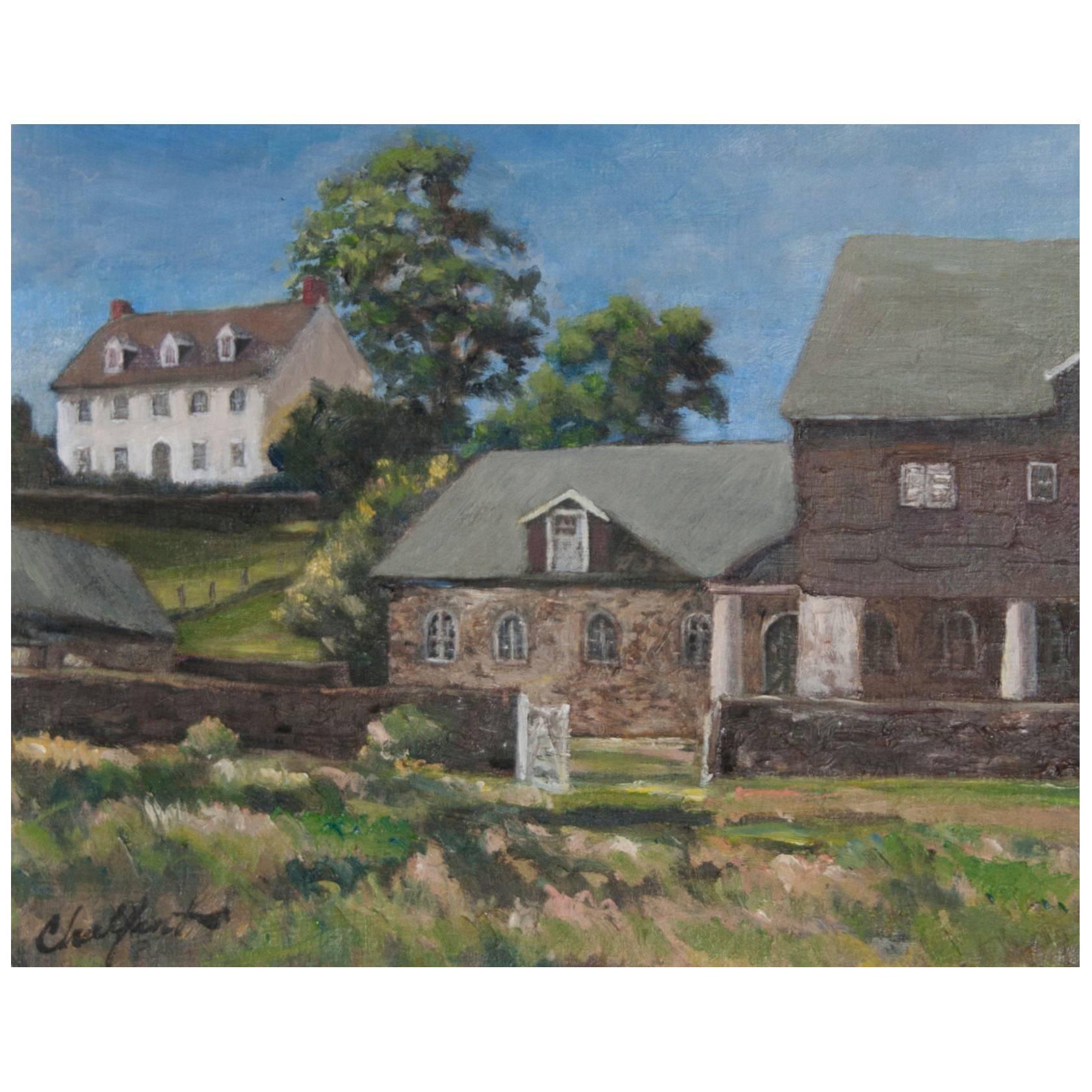 "White House" Painting by Richard Chalfant For Sale