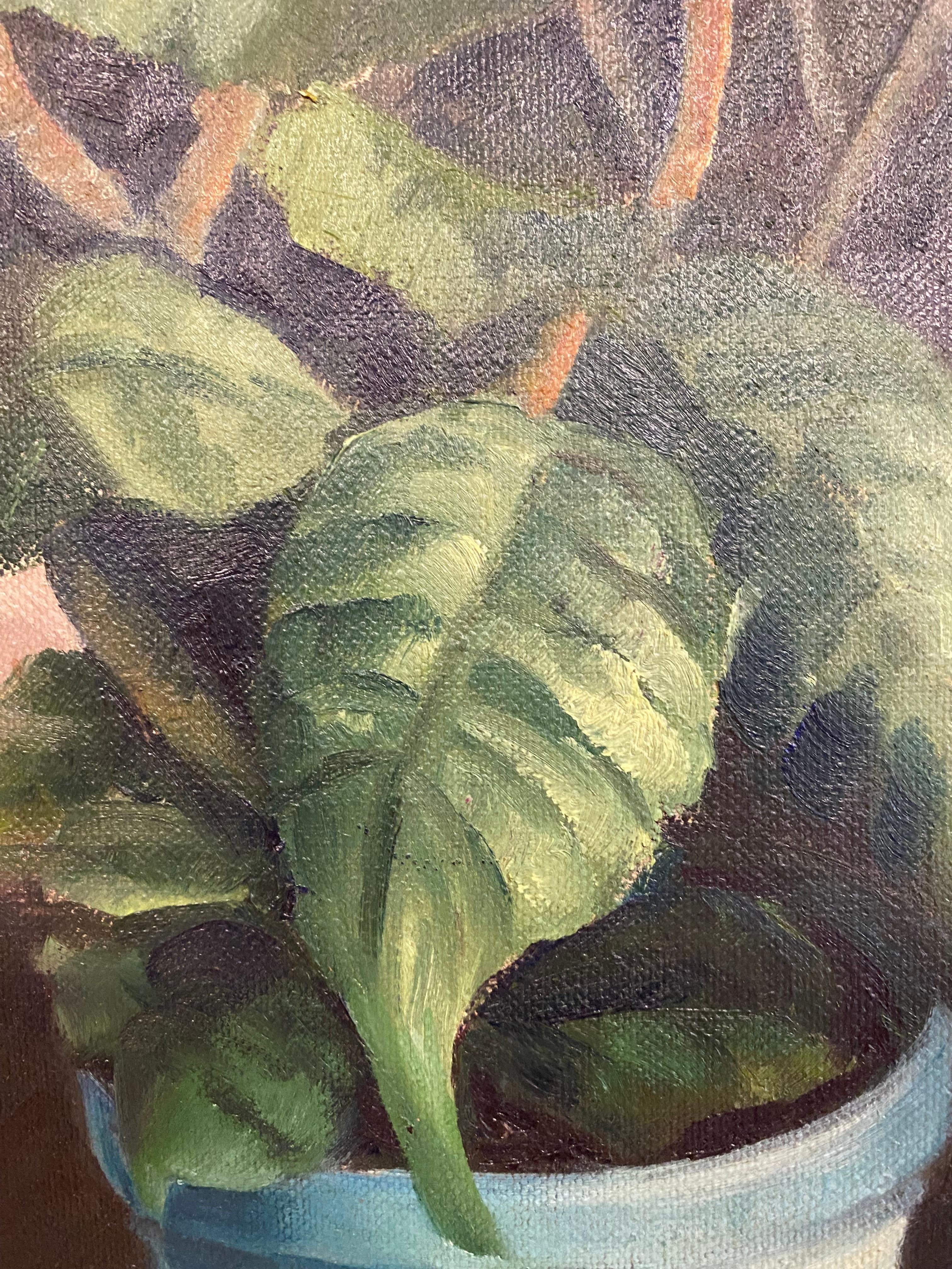 White Hydrangea Painting by Nina Kickbush Griffin 3