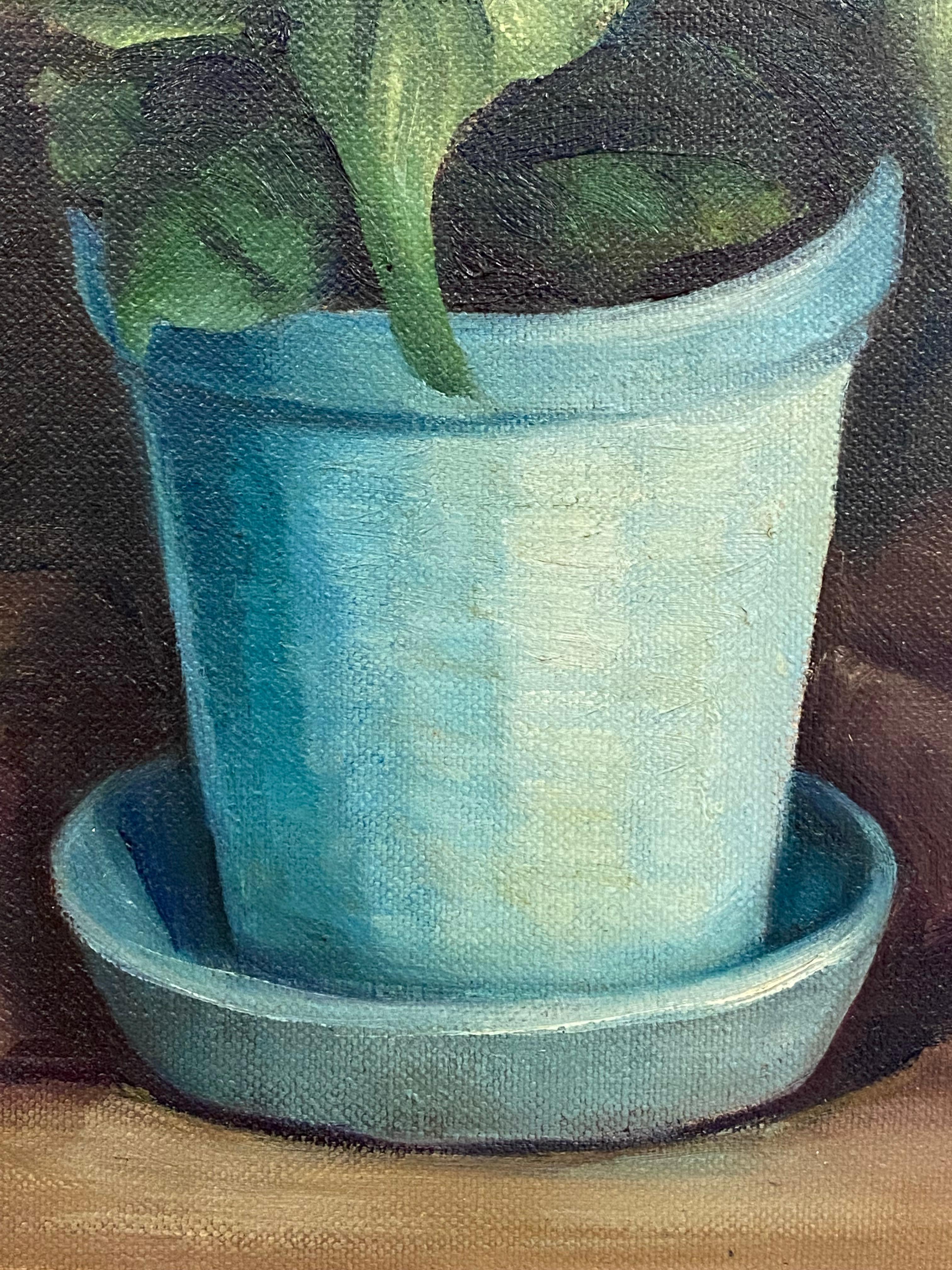 White Hydrangea Painting by Nina Kickbush Griffin 1
