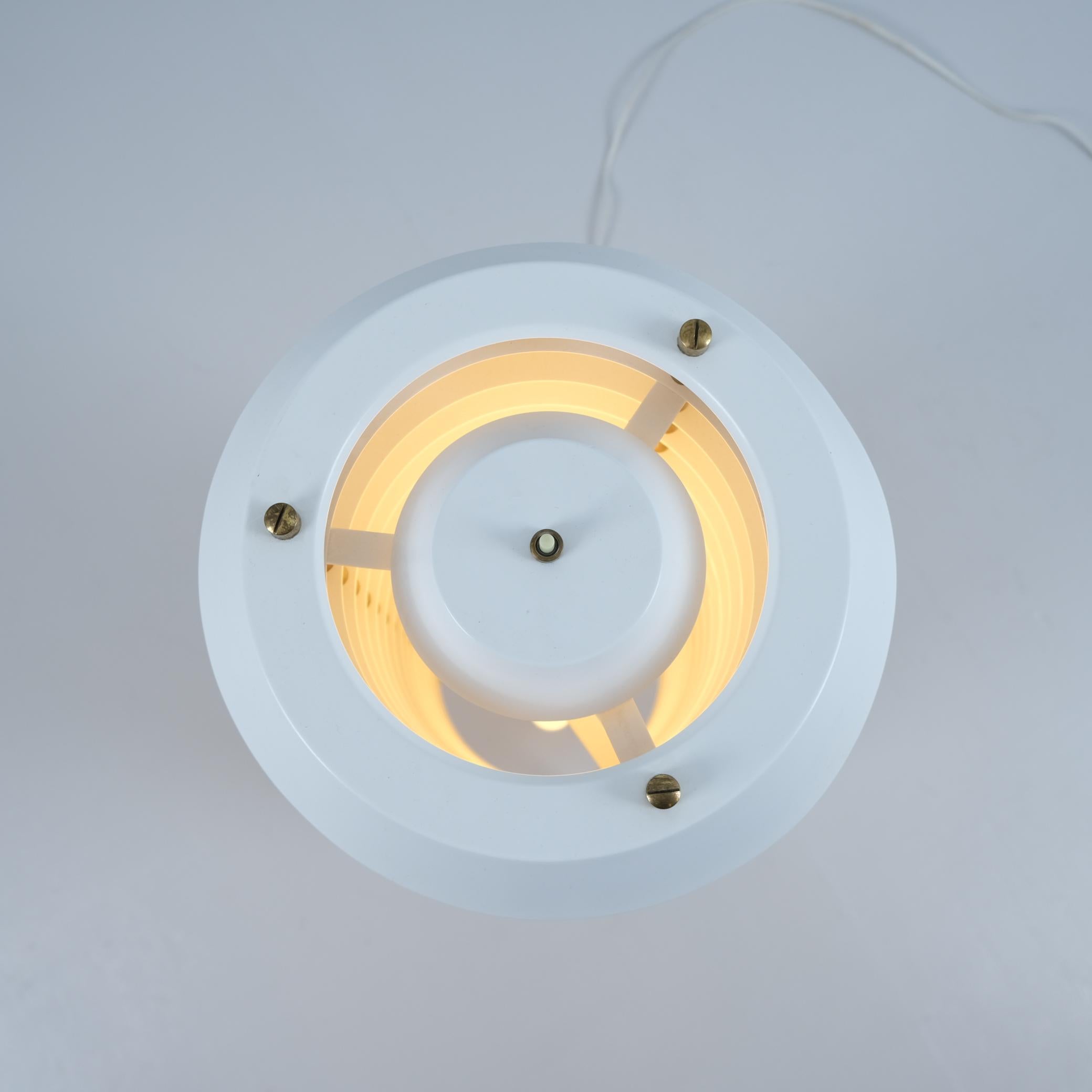 White Ilmari Tapiovaara Maya The Bee Floor Lamp, Hienoteräs for Asko, 1950s For Sale 1