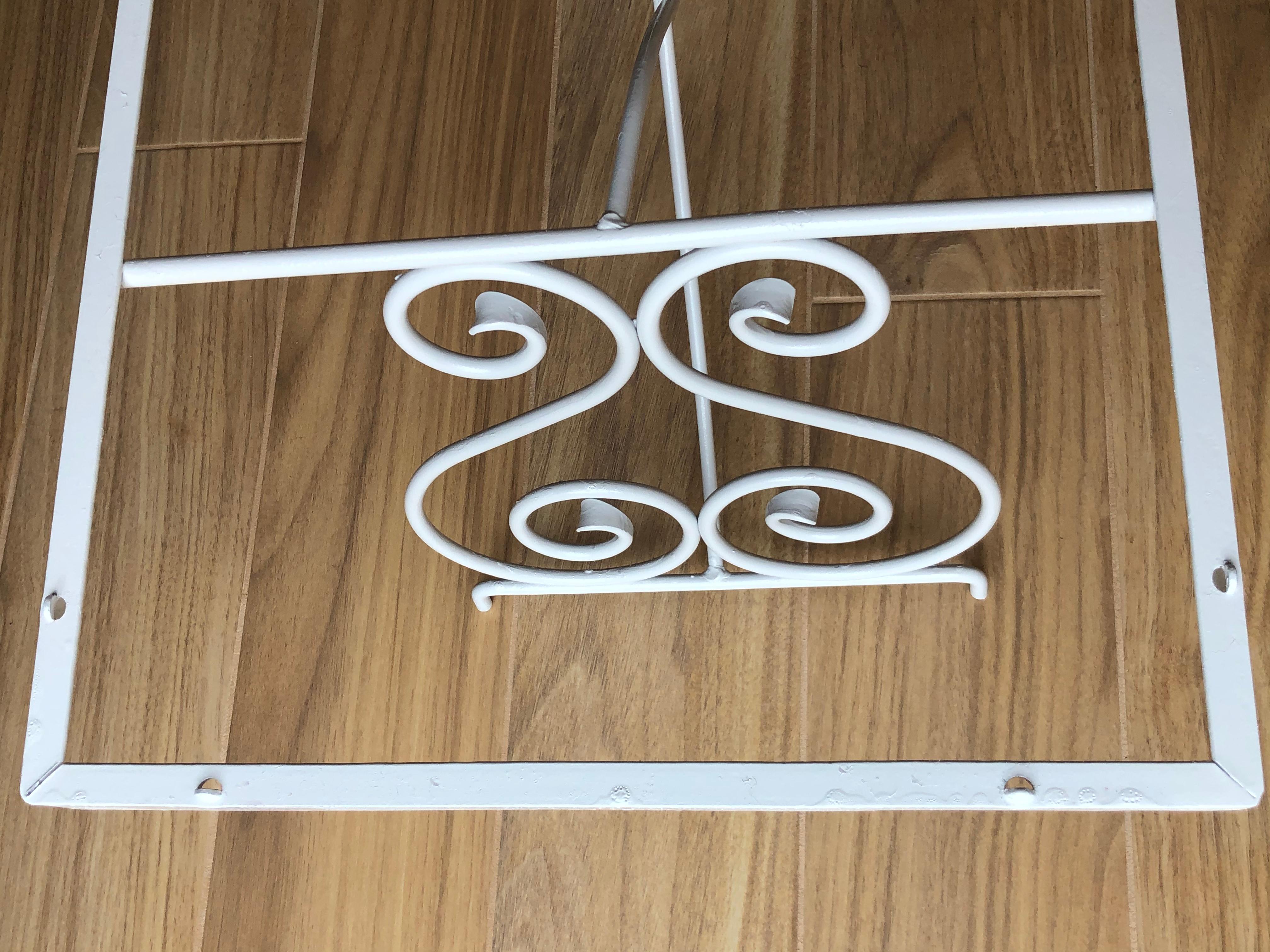 American White Iron Coffee Table Base For Sale