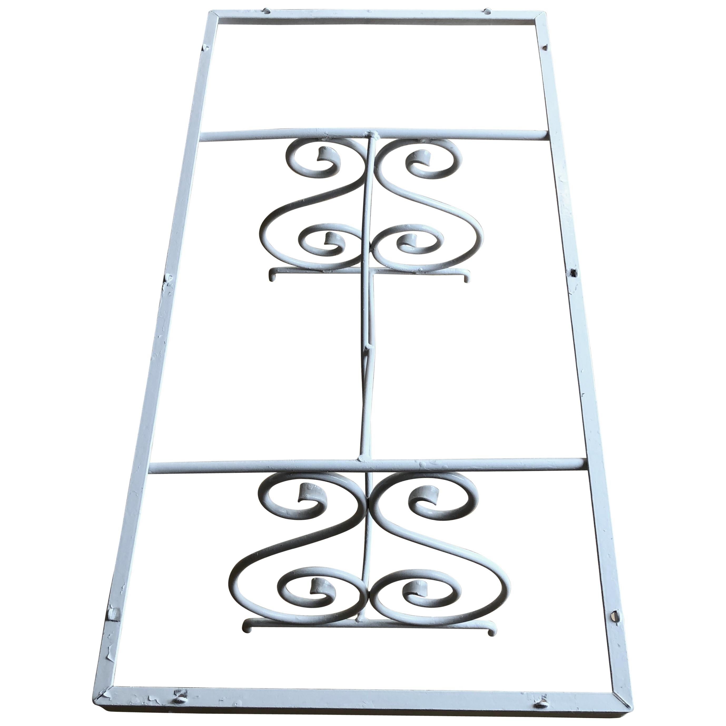 White Iron Coffee Table Base For Sale