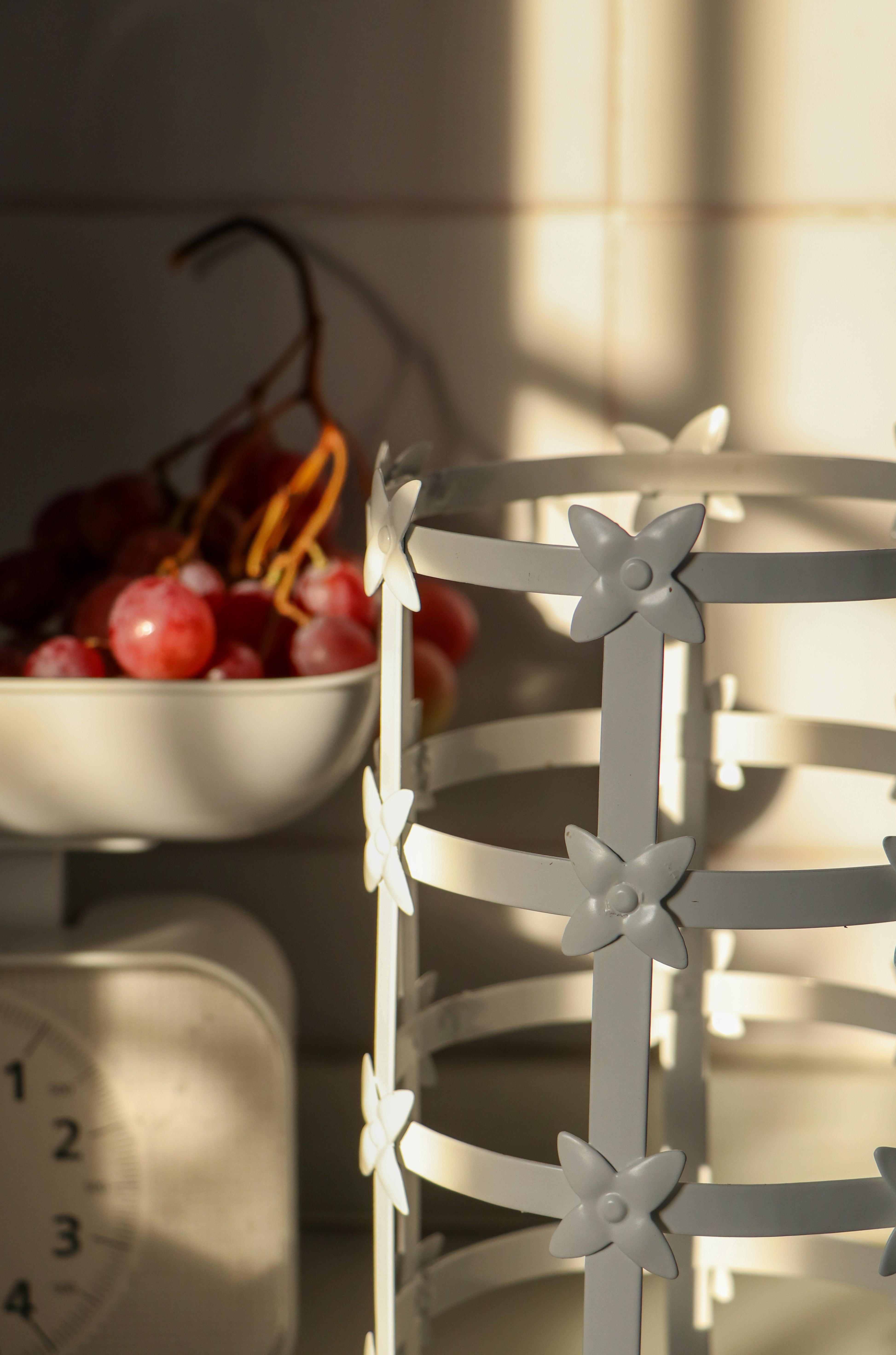 White Iron Handcrafted Flower Vase Contemporary Mediterranean Design For Sale 4