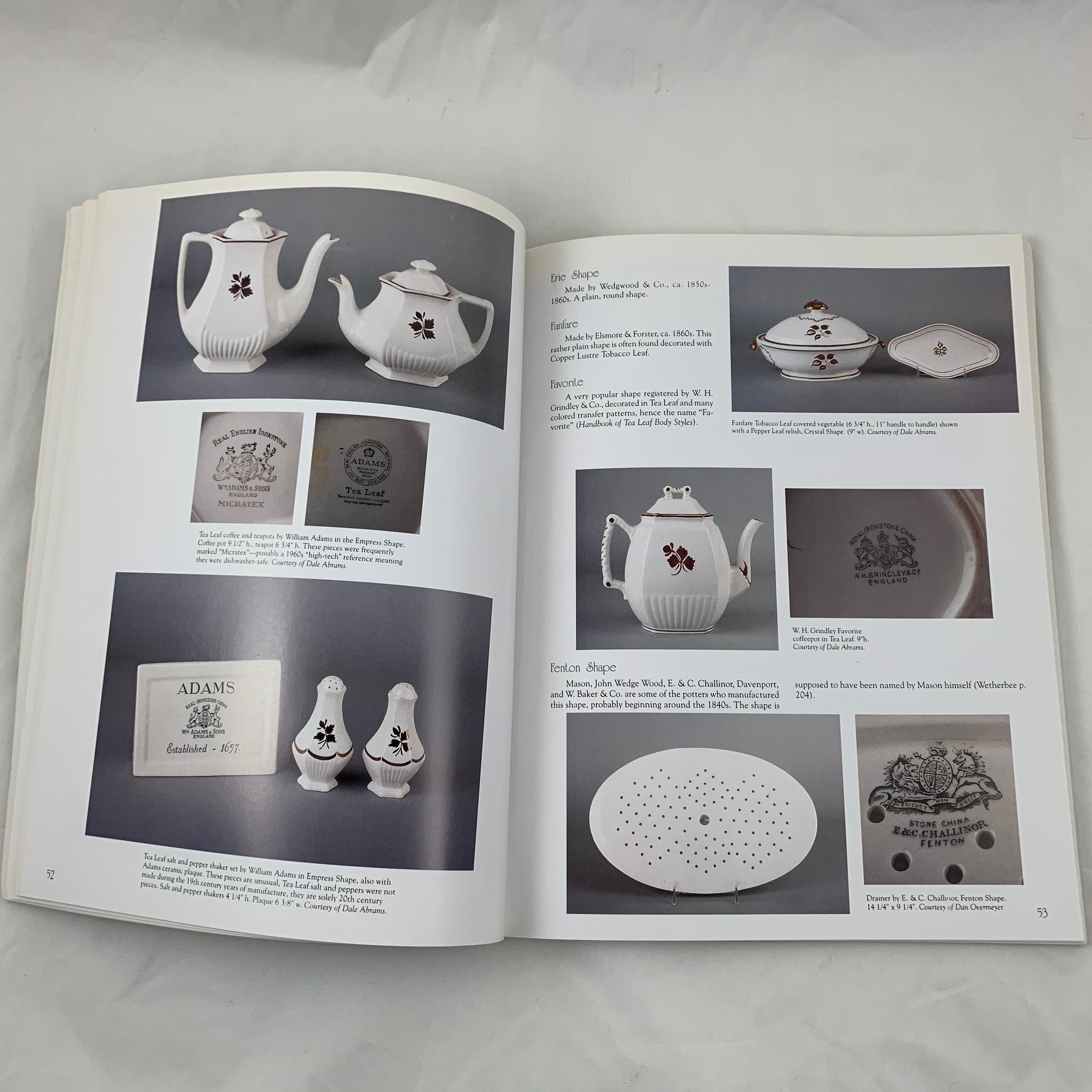 Contemporary White Ironstone Ceramics Reference Book by Dawn Stoltzfus 1st Edition Paperback For Sale