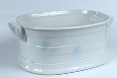 White Ironstone Foot Bath, circa 1920s
